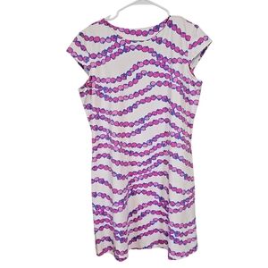 Mahi Gold Printed Sheath Cap Sleeve Dress